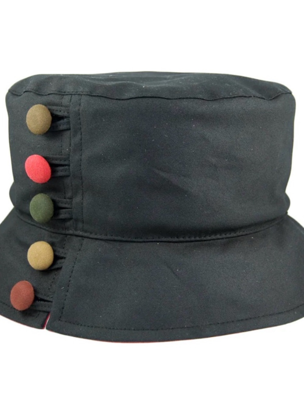 Olney Hats Olivia Oilcloth Bucket Hat - Black